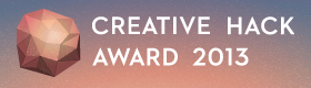 WIRED CREATIVE HACK AWARD 2013