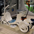 パーソナルモビリティの提案、充電スタンドと一体になった自転車置き場といったイメージか　（2011.11.30撮影）
