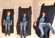座りの動作、シームレスな変化の様子