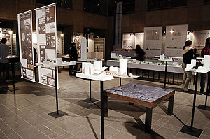 日本大学藝術学部デザイン学科 卒業制作選抜展 建築デザインの展示風景