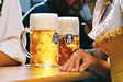 『ホフブロイ』の生ビールを飲むことができる