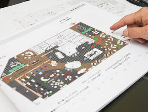 細かく配置が落とし込まれた図面