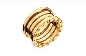 B.zero1 yellow gold 4-band ring