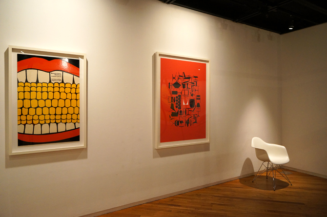 左）「スイートコーン・フェスティバル」1970 / Steve Frykholm　右）「ハーマンミラーコレクション」1961 / George Nelson Associates, Don Ervin