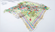 FLOWER PRINT STOLE