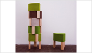 helical stacking stool
