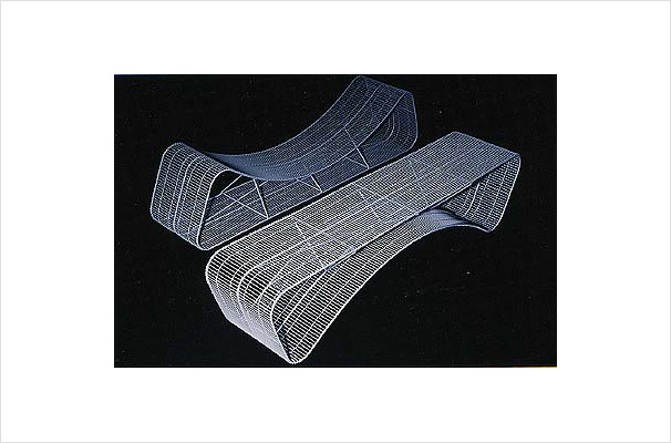 Wire Frame Reversible Bench