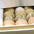 「手ごね石鹸（桐箱入）」。まるで和菓子のような石鹸です。 軽井沢の森の中でひとつひとつ手作りで作られています。　（2011.7.6撮影）