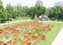 「Tokyo Midtown DESIGN TOUCH」芝生広場に巨大ダンジョン出現 [10月18日-11月4日]