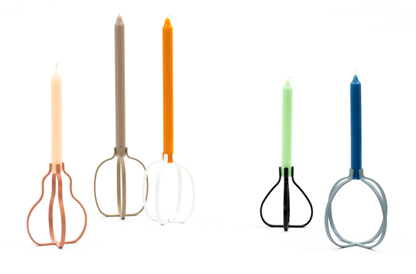 nendo / CLIP candleholders