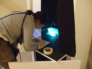 暗所を必要とする展示のため、調整中のFuture’s