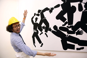 三浦太郎氏の展覧会と本人