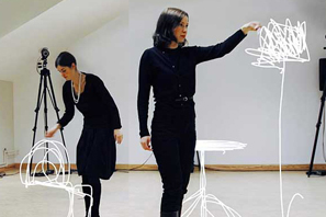 空間にスケッチを描き、その軌跡をコンピューターが再現し具象化する「Sketch Furniture」 by FRONT、photo:FRONT