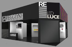 レジャーニ社のEuroluce Milan 2011スタンドのデザインを担当