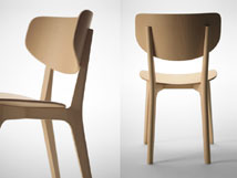マルニ木工 / 限りなくシンプルで、木工技術を駆使した椅子を見せるRoundish。デザイン：深澤直人