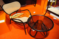 THONET、Nigel Coatesの椅子LEHNSTUHL、FrontのテーブルARCH COFFEE TABLE