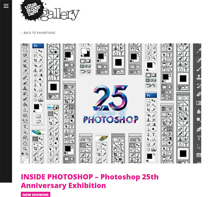 Adobe「Photoshop」誕生から25年、「INSIDE PHOTOSHOP – Photoshop 25th Anniversary Exhibition」