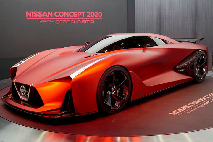 東京モーターショーにて、ニッサンのコンセプトカー「vision gran turismo」