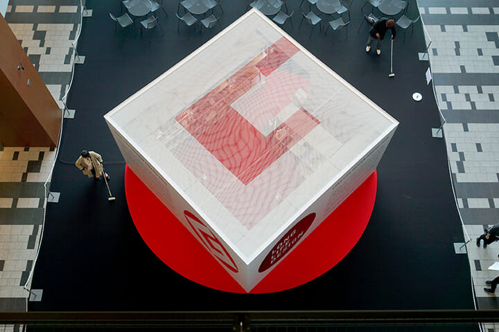 GOOD DESIGN EXHIBITION 2015(G展)より、スペシャルショップを上から見た図は「Gマーク」