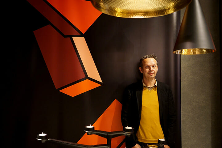 ショップTom Dixonにて、デザインウィークに来日し英国大使館でトークを行うなど飛び回っていたトム・ディクソンさん