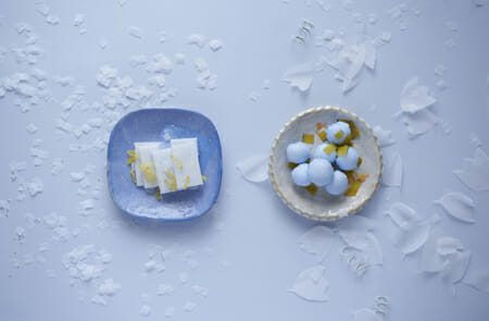 wea – handmade tableware – 「雪は踊っている、 落ち葉は舞っている」