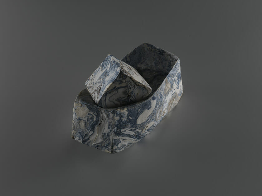 Name; Tectonic Plates Photographer; Michael HarveyMaterial; Porcelaine / stoneware and different minerals. © Fernando Casasempere