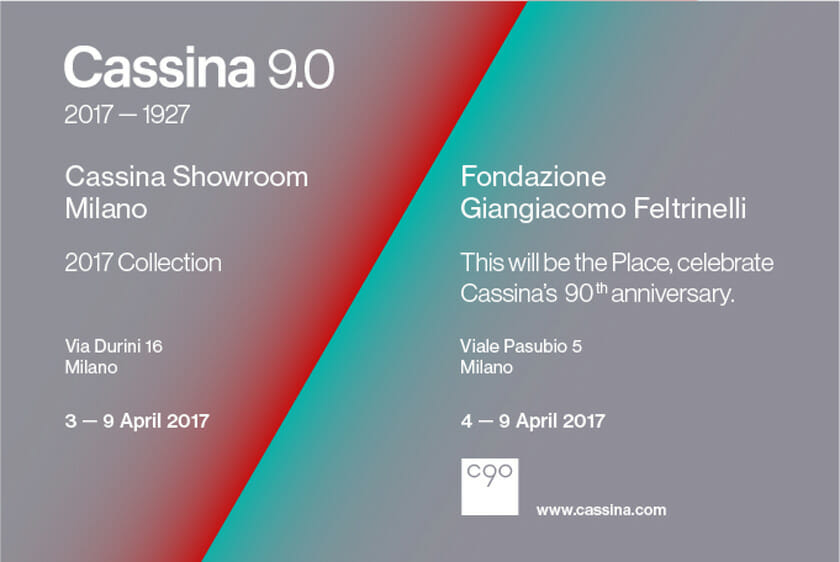 Cassina 90th Anniversary Exhibition“This will be the Place.”