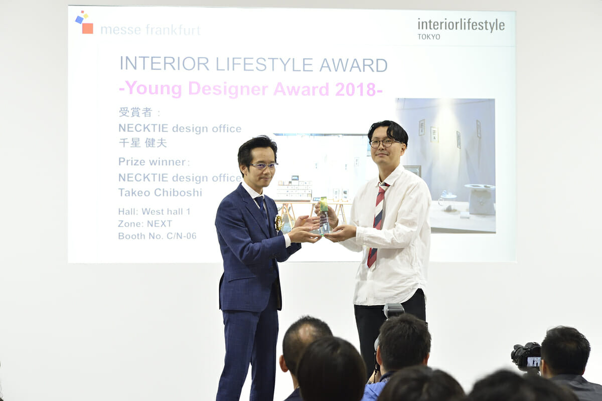 「Young Designer Award」を受賞した、『NECKTIE design office』千星健夫さん