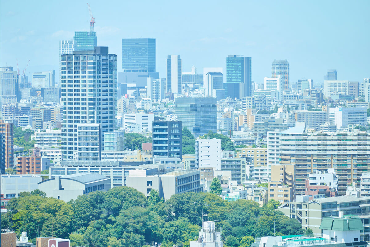 丹青社本社の会議室からの風景