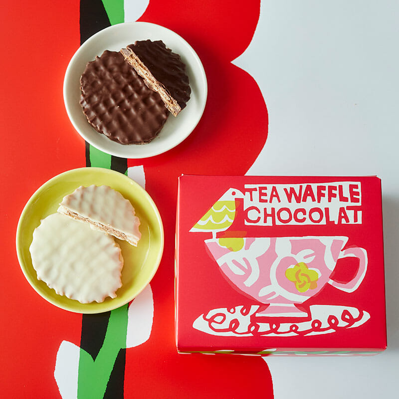 紅茶のワッフルショコラサンド