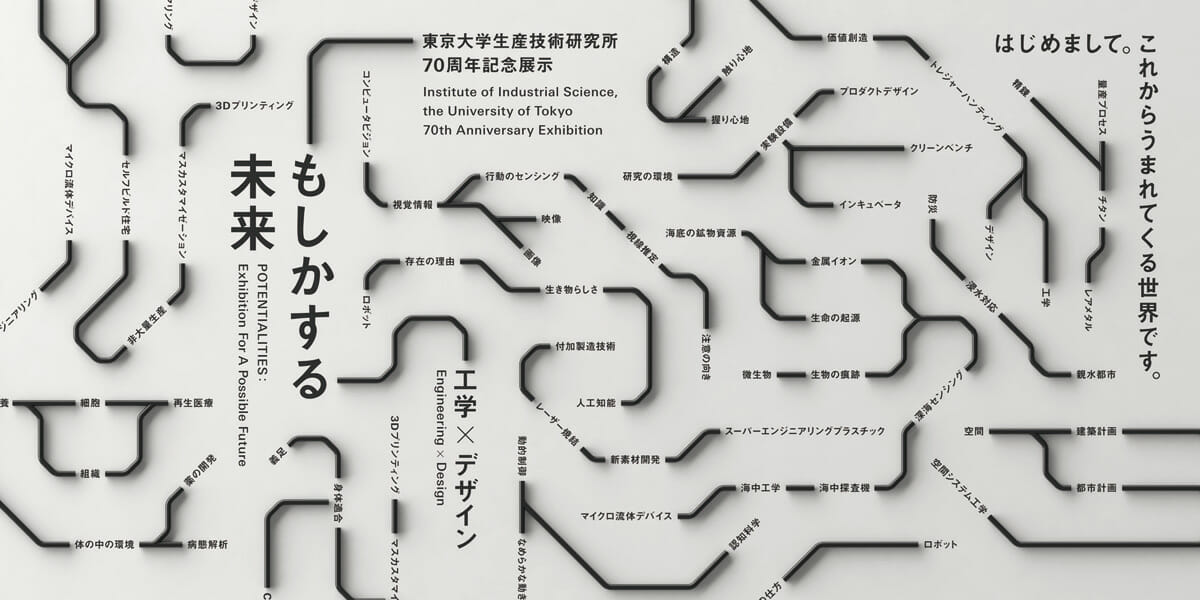 想像に描いてきた「もしかする未来」の姿が見えはじめる。東大生研70周年記念展示「もしかする未来　工学×デザイン」が12月1日から開催