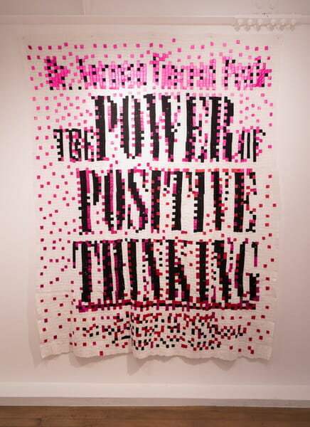「The Power of Positive Thinking」 Patchwork, 2018