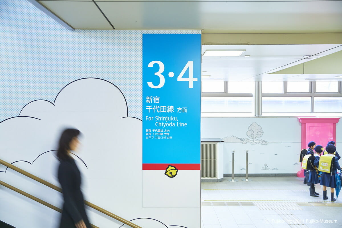 小田急線 登戸駅 ドラえもんサイン計画 (7)