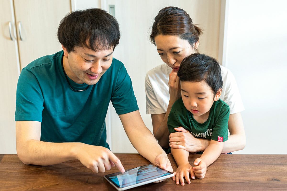 実際にジブンハウスを利用して家を建てた、田角さんご一家