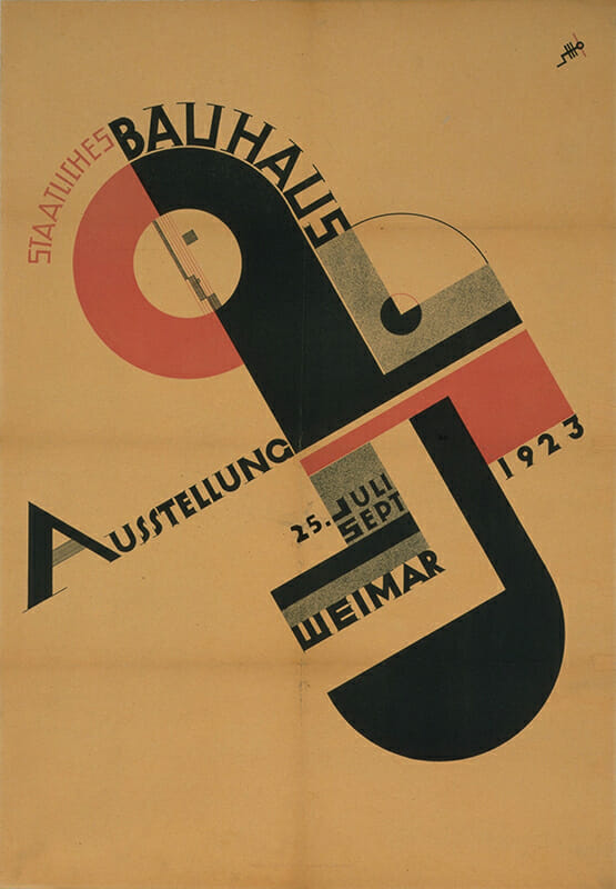 ヨースト・シュミット《1923年の「バウハウス展」のポスター》 1923年　ミサワホーム株式会社