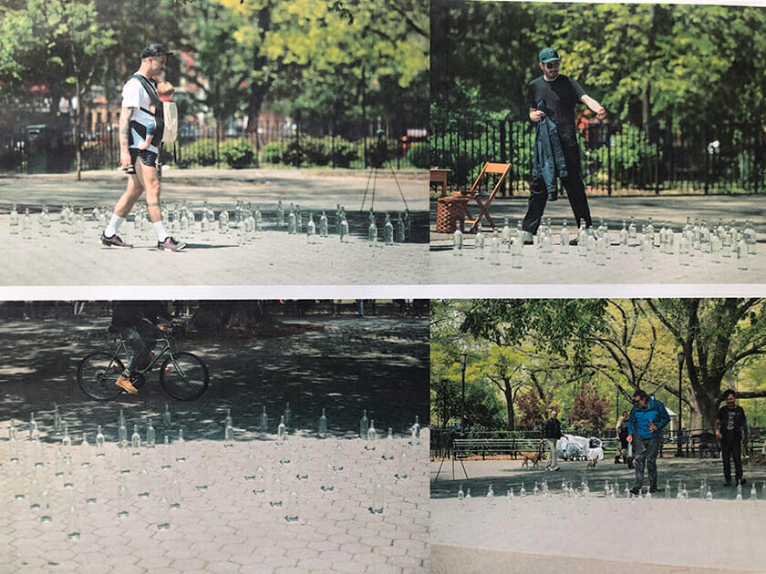 Shuta Hasunuma, Someone’s public and private / Something’s public and private, 2019, Tompkins Square Park, New York Photo by Masahito Ono