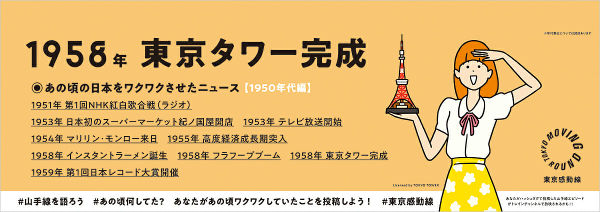 「山手線Ver.2020by東京感動線」中づり広告