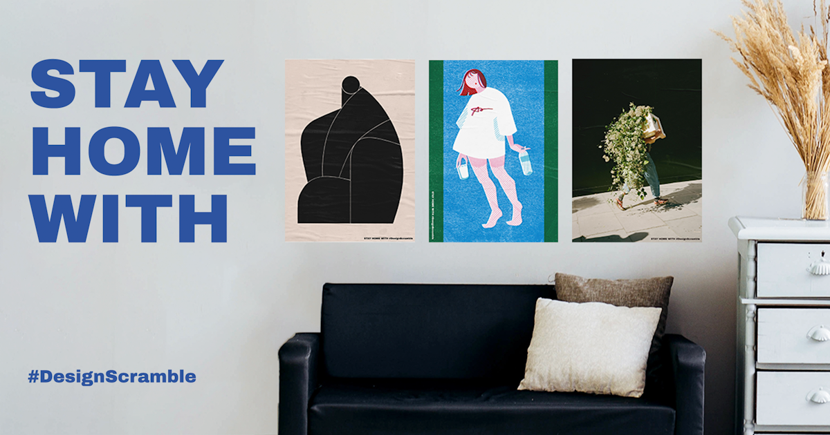 「Design Scramble」が18名のクリエイターによるポスターを販売するプロジェクト「STAY HOME WITH」を公開
