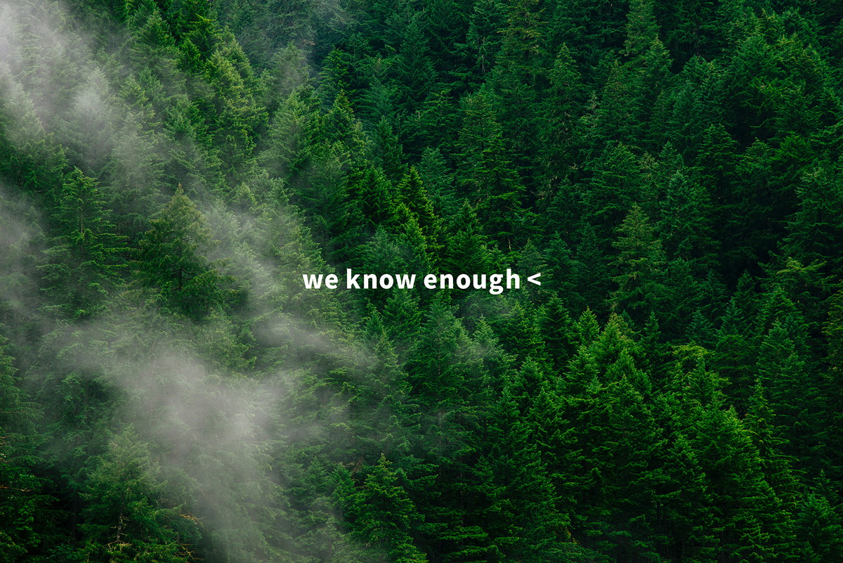 「自然を想う時間をつくる」がテーマの環境配慮型アウトドアブランド「we know enough＜」が設立