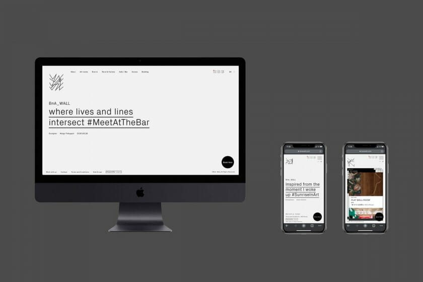 「BnA_WALL」Webサイト