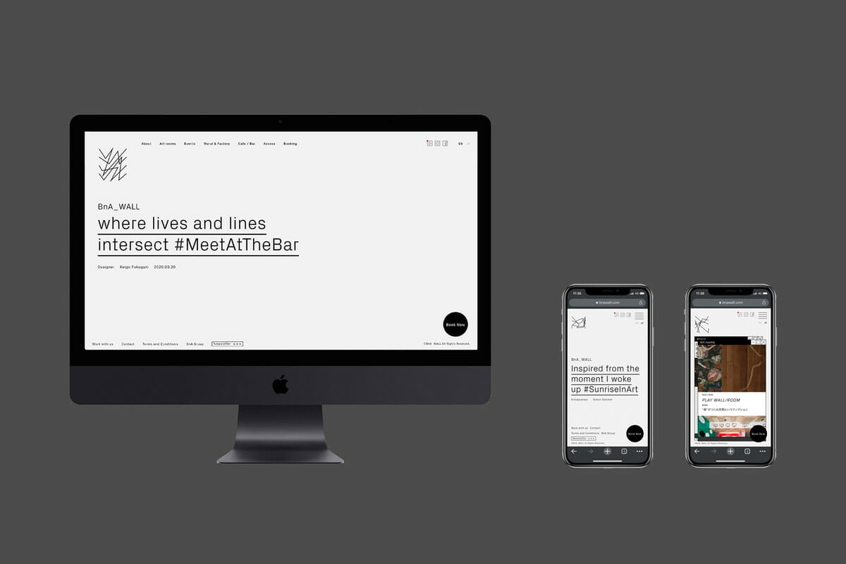 「BnA_WALL」Webサイト
