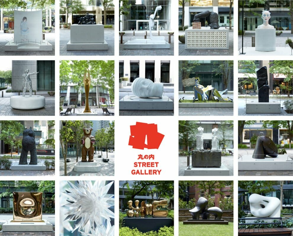 50周年を迎える「丸の内ストリートギャラリー」にて、名和晃平や舟越桂らの新作を設置