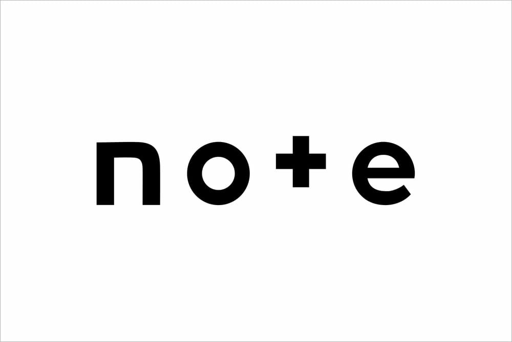 原研哉がデザイン、noteがロゴを一新しオリジナルフォントを作成