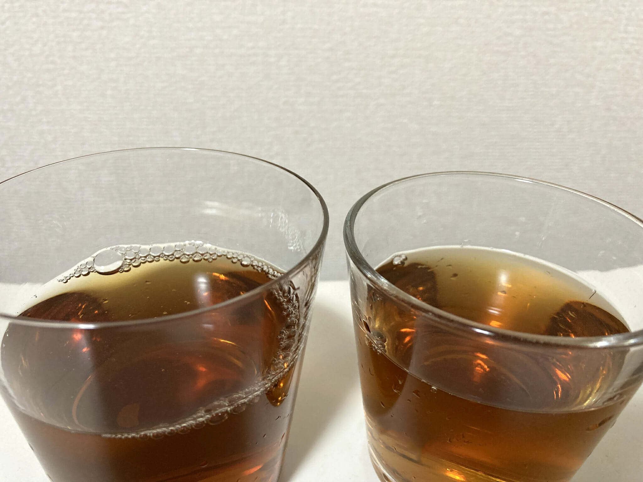 グラスの厚みと味の関係　実験画像
