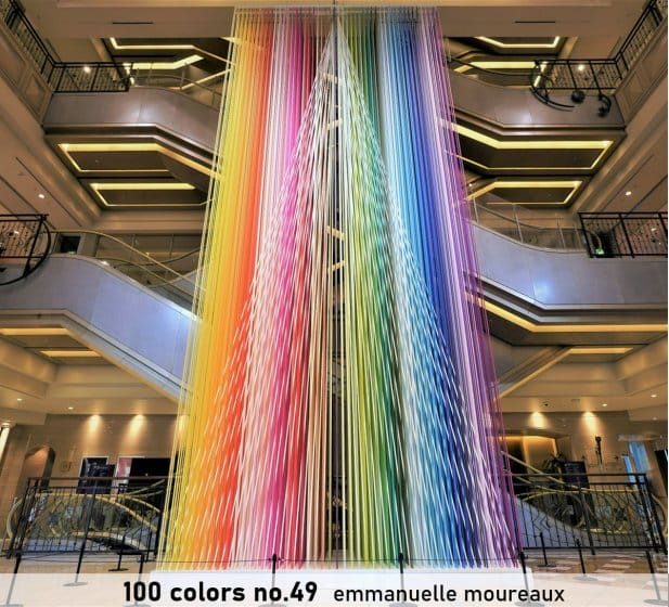 100 colors installation for HERBIS WINTER