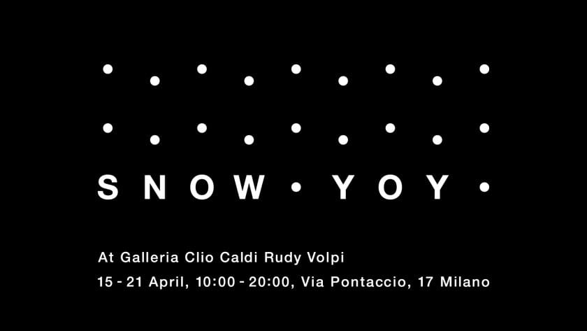 YOYがミラノデザインウィーク2024で個展「SNOW by YOY」を開催。雪の結晶に着目した新作を披露