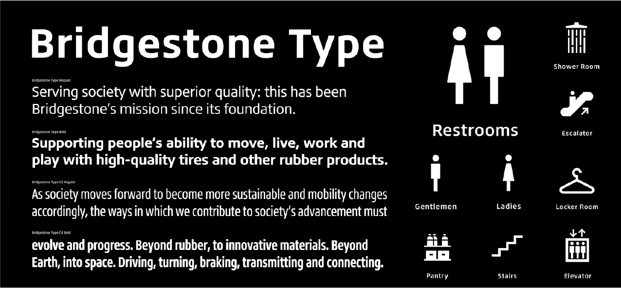 株式会社ブリヂストンのコーポレートフォント「Bridgestone Type」