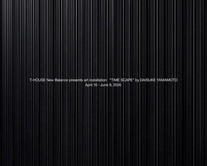 T-HOUSE New Balance art installation “TIME SCAPE” by DAISUKE YAMAMOTO