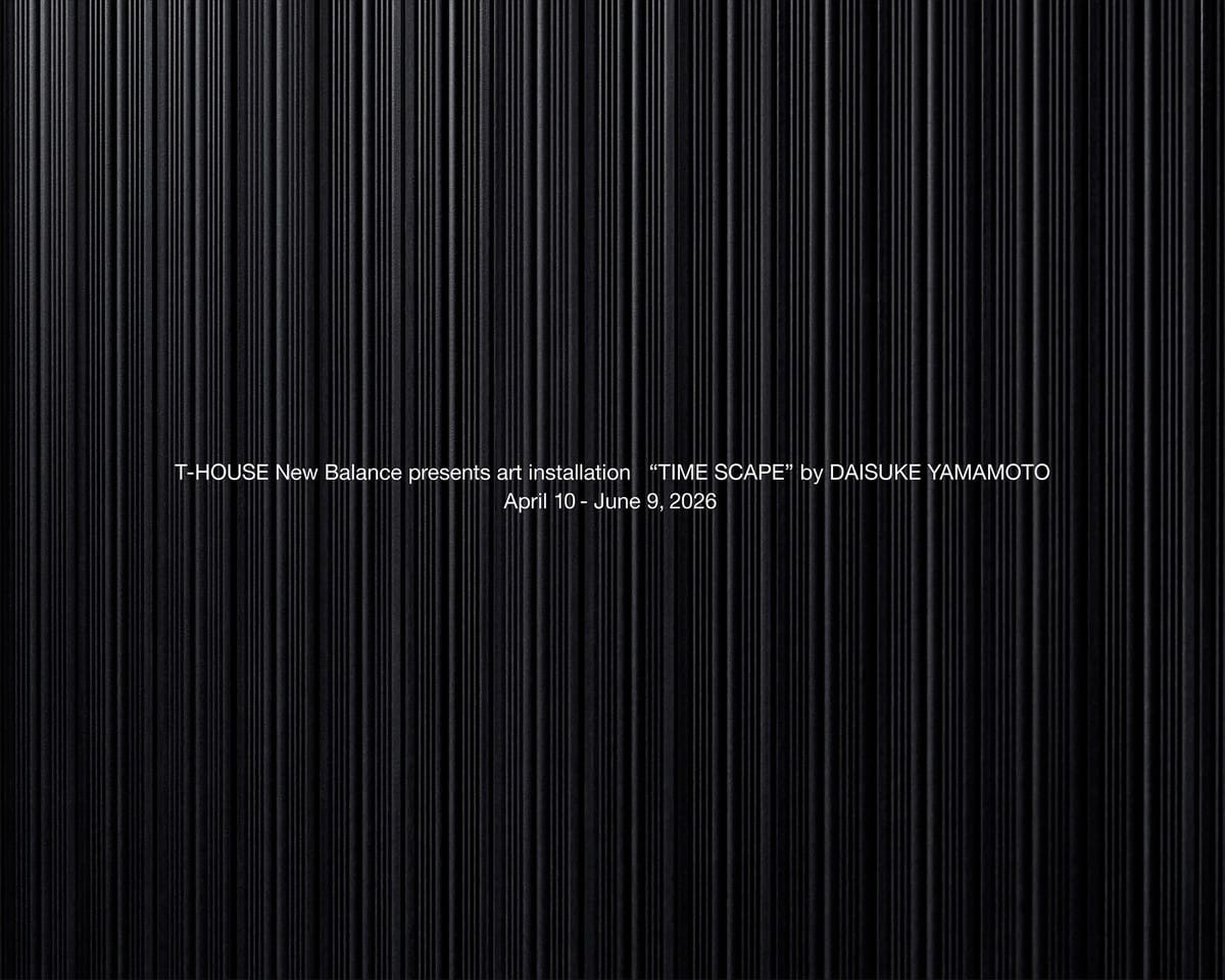 T-HOUSE New Balance art installation “TIME SCAPE” by DAISUKE YAMAMOTO