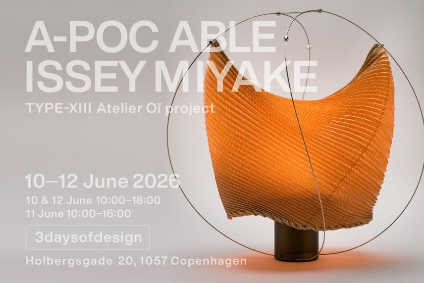 A-POC ABLE ISSEY MIYAKEが3daysofdesignに初出展、照明シリーズの第2弾を発表